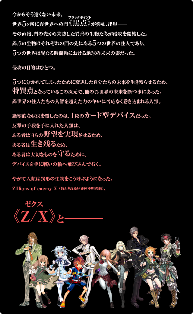 プロローグ ｜ Z/X - Zillions of enemy X - ゼクス公式サイト
